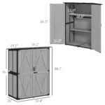 Outdoor Wooden Garden Storage Shed with Lockable Doors & Shelves - Image 2