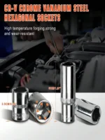 Part-driven Socket Claw Ratchet Wrench Tool Set, With Drill Socket Set Metric - Image 3