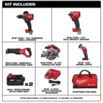 Milwaukee M18 FUEL Cordless Brushless 5 Tool Combo Kit - Image 8
