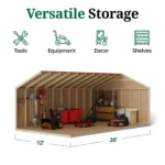 Little Cottage Co Value Gable Wood Shed Kit - Image 7
