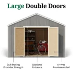 Little Cottage Co Value Gable Wood Shed Kit - Image 8