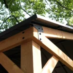 JOYSIDE 15 ft. x 13 ft. Solid Cedar Wood Outdoor Patio Hardtop Gazebo - Image 5