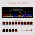 Modern Ember Aerus 50-in Smart Linear Electric Fireplace - Image 5