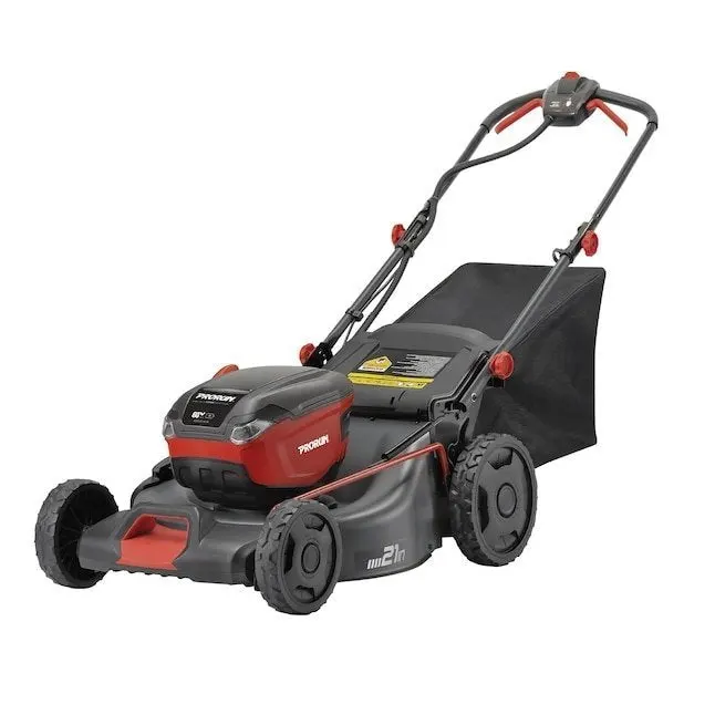 1a7f96dd-0cd8-452c-aafb-97b358d86e4b.jpg PRORUN 60V 21-In. Steel Deck Cordless Push Lawn Mower with 2.5 Ah Battery and Charger - Image 1