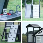 Whispering Point Outdoor Wooden Swing Set with Shipping & Assembly Included - Image 3