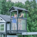 Whispering Point Outdoor Wooden Swing Set with Shipping & Assembly Included - Image 2