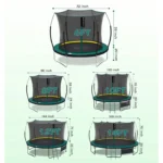SkyBound 6ft outdoor Trampoline without springs, toddler springless trampoline with net for Kids and Adults, springless Trampoline with Enclosure for Backyard Indoor and Outdoor - Image 4