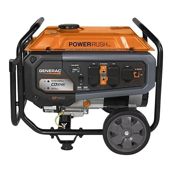 2850187.jpg Generac GP Series GP3600 Gasoline-Powered Portable Generator with Recoil Pull Start 7721 – 3,600/4,500W, 120V - Image 1
