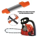 Chainsaw Sharpening File Kit, Metal Chain Sharpener Tool with 13/64″ Round Files and Flat File, Fits 3/8″ & .404″ Chains - Image 3