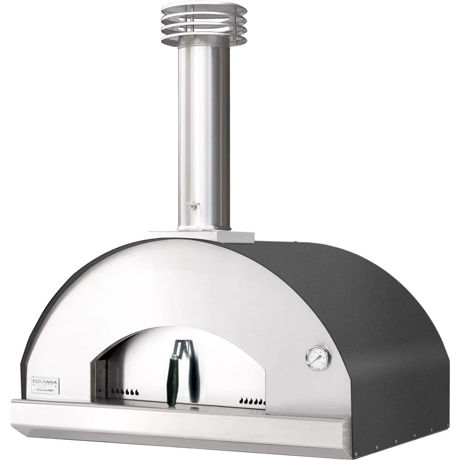 Fontana Forni Mangiafuoco Wood-Fired Pizza Oven \u2013 Anthracite \u2013 FTMF-A