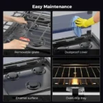 Camplux 17″ RV Oven with 3 Burners Cooktop - Image 6