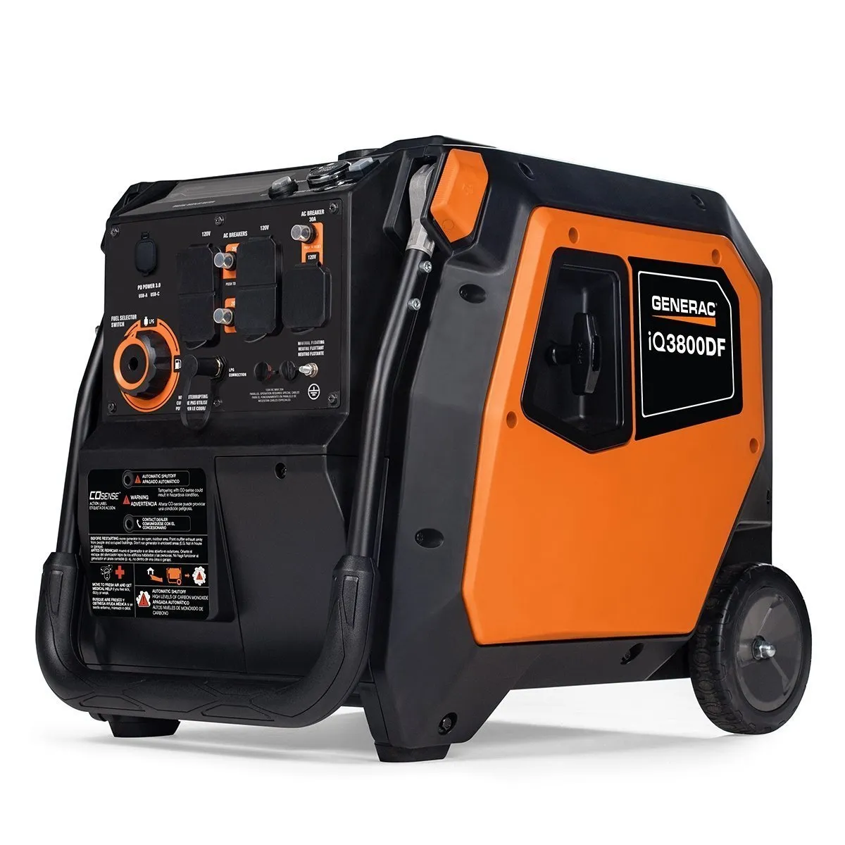 480.jpg Generac iQ3800 3.800-Watt Dual Fuel Portable Inverter Generator - Image 1