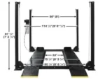 Atlas Apex 8 8,000 lb 4-Post Lift Car