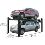 Atlas Pro9000 4 Post Lift with RJ6 Rolling Jacks - Image 4
