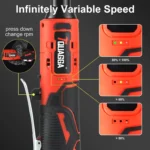 18V Cordless Electric Ratchet Wrench Set with 2 Batteries & Fast Charger - Image 4