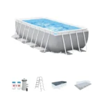 Intex Prism Frame 16′ x 8′ x 42′ Rectangular Above Ground Pool Set - Image 7