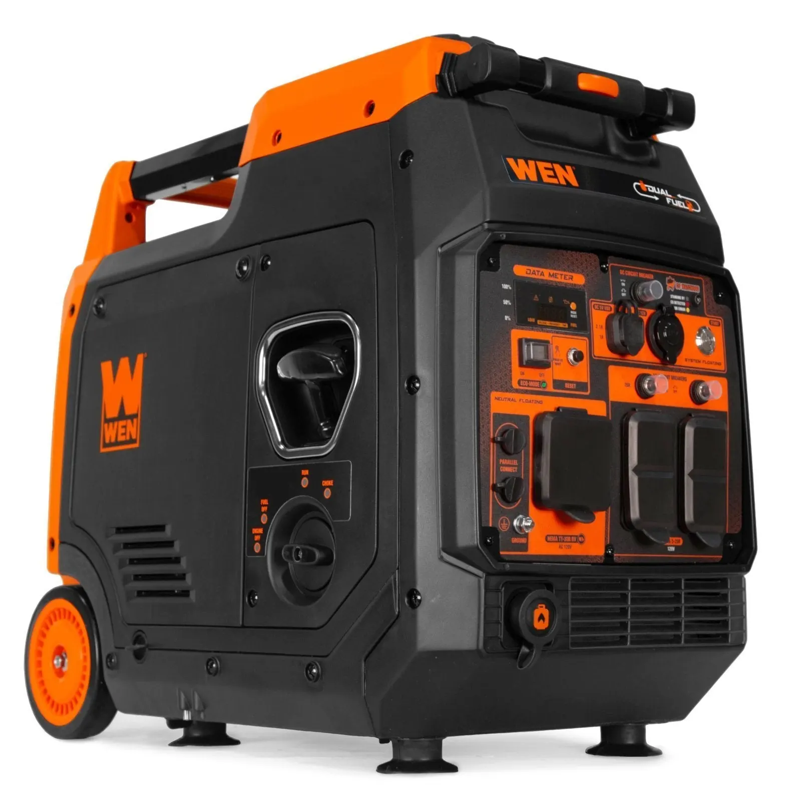 64647f1a-425a-406f-985d-7632afdd7cea.jpg WEN DF480iX Quiet and Lightweight 4800-Watt Dual Fuel RV-Ready Electric Start - Image 1