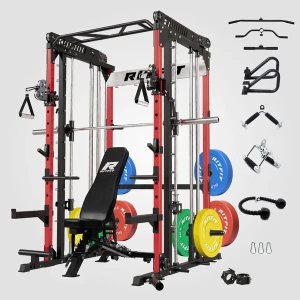 647-2.jpg RitFit M1 Pro Smith Machine Home Gym Package - Image 1