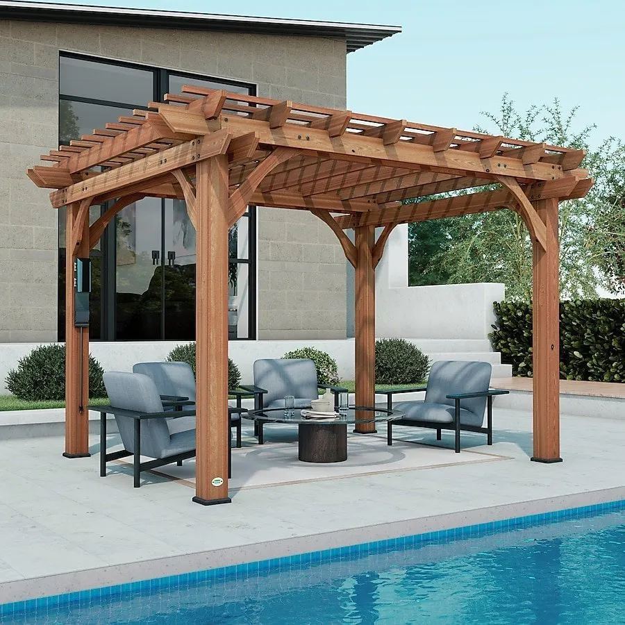 Backyard Discovery 10\u2032 x 12\u2032 Cedar Pergola