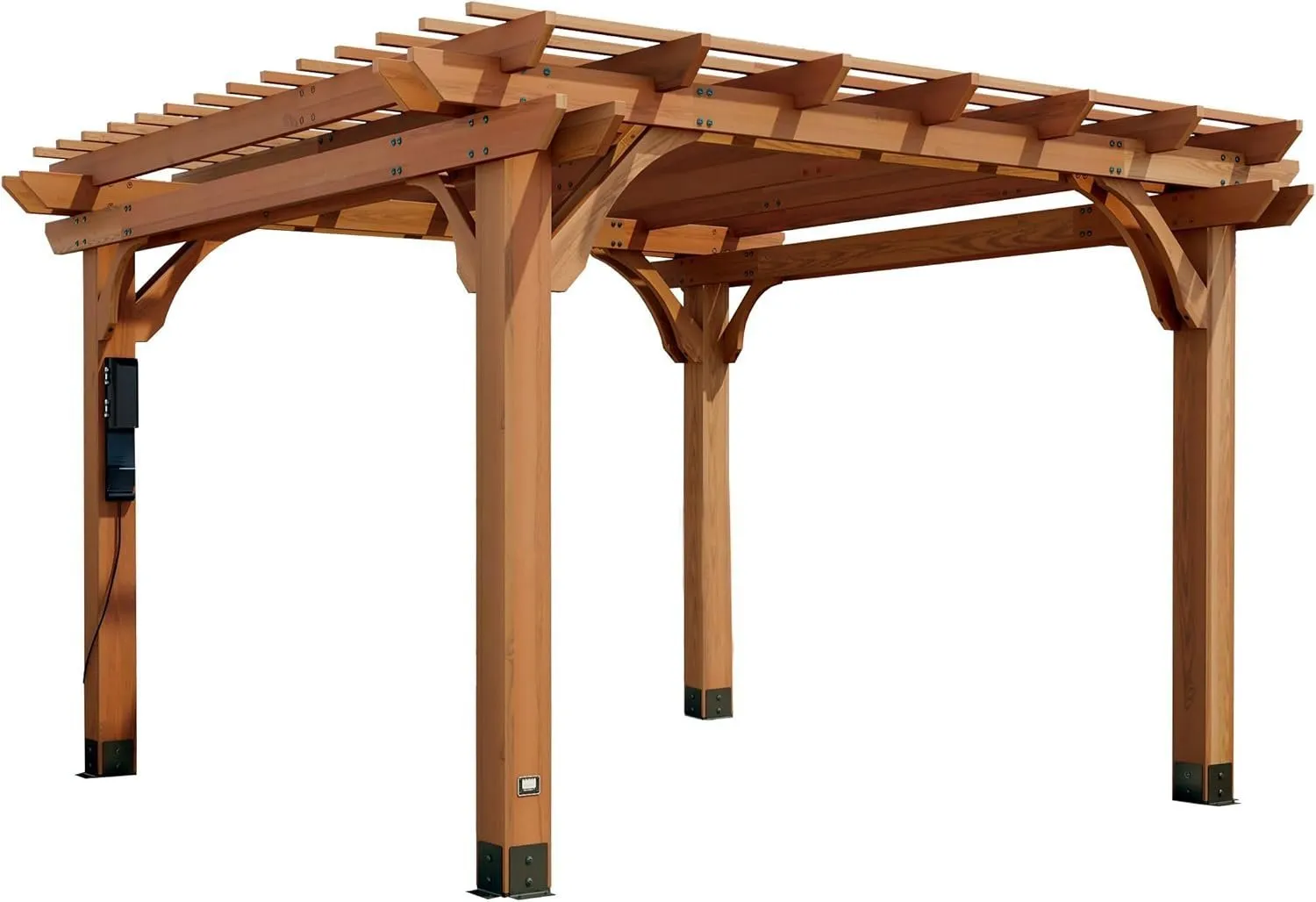 71Fucc70k7L._AC_SL1500.jpg Backyard Discovery Beaumont Freestanding Pergola 2101579COM - Image 1