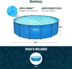 Bestway Steel Pro Max 15′ x 48″ Round Above Ground Pool Kit - Image 5