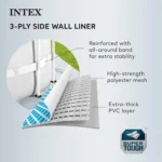Intex Prism Frame 16′ x 8′ x 42′ Rectangular Above Ground Pool Set - Image 9