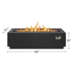 Real Flame Lanesboro Propane or Natural Gas Fire Pit Table - Image 4