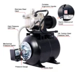 1.6HP Shallow Well Pump with 5-Gallon Pressure Tank – Automatic Water Booster, Garden & Irrigation Pump - Image 5