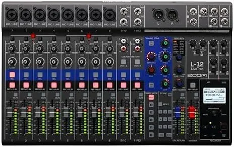 B074G25D6Y-0-1756498499432.jpg Zoom L-12 -Channel Mixer – Powered - Image 1