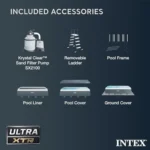 INTEX 26363EH Ultra XTR Deluxe Rectangular Above Ground Swimming Pool Set: 24ft x 12ft x 52in – Includes 2100 GPH Sand Filter Pump – Easy Assembly - Image 9