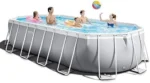 INTEX 26797EH Prism Frame Premium Oval Above Ground Swimming Pool Set: 20ft x 10ft x 48in – Includes 1500 GPH Cartridge Filter Pump – Removable Ladder – Pool Cover – Ground Cloth - Image 2