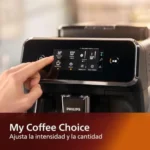 Philips 1200 Series Fully Automatic Espresso Machine, Classic Milk Frother, 2 Coffee Varieties, Intuitive Touch Display, 100% Ceramic Grinder, AquaClean Filter, Aroma Seal, Black (EP1220/04) - Image 4