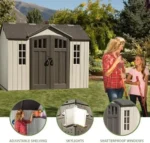 Lifetime 60243 10 x 8 Ft. Outdoor Storage Shed - Image 10