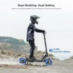 Ausom 2000W Dual Motor Folding Electric Scooter for Adults, Off Road Dual Motor E-Scooter with E-ABS and Dual Disc Brakes, 40Mph Top Speed, 56 Miles Max Range - Image 4