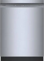 Bosch SHE41CM5N 300 Series 24″ Dishwasher 48 db – Recessed Handle, Stainless Steel