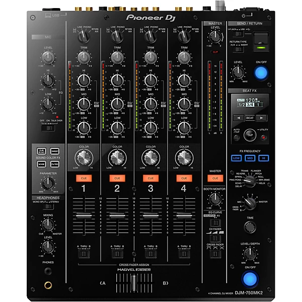 K44252000000000-00-600x600-1.png Pioneer DJ DJM-750MK2 4-Channel DJ Mixer With Effects and rekordbox - Image 1