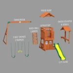 Backyard Discovery Tanglewood Cedar Wood Swing Set - Image 2