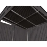 Suncast Modernist 7 ft. x 7 ft. Resin Vertical Pent Storage Shed with Floor Kit - Image 7