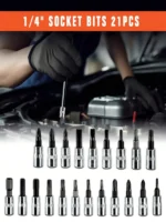 Part-driven Socket Claw Ratchet Wrench Tool Set, With Drill Socket Set Metric - Image 17