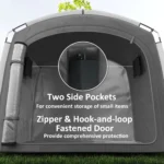 Bike Storage Shed Tent, Portable And Waterproof With 210D Oxford Fabric And Carry Bag For 3-4 Bicycles, Dark Gray - Image 2