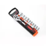 12-Piece Ratchet Socket Wrench Set – Alloy Steel Repair Tool Kit - Image 3