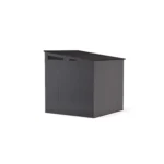 Suncast Modernist 7 ft. x 7 ft. Resin Vertical Pent Storage Shed with Floor Kit - Image 4