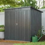 6 X 4 Ft Outdoor Storage Shed, All Weather Tool Shed For Garden, Backyard, Lawn, Black - Image 4