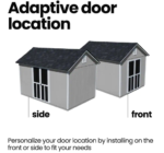 Handy Home Meridian Wooden Storage Shed – Multiple Sizes - Image 8