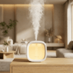 Cube Humidifier for Bedroom | Quiet USB Air Humidifier - Coral Pink