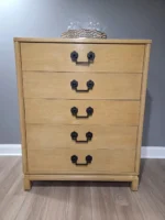 1950s Vintage Highboy Dresser By Lindstrom Antique
